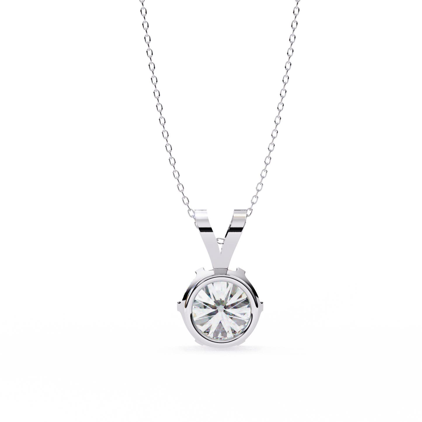 Classic Solitaire Pendant with 6-Prong Setting