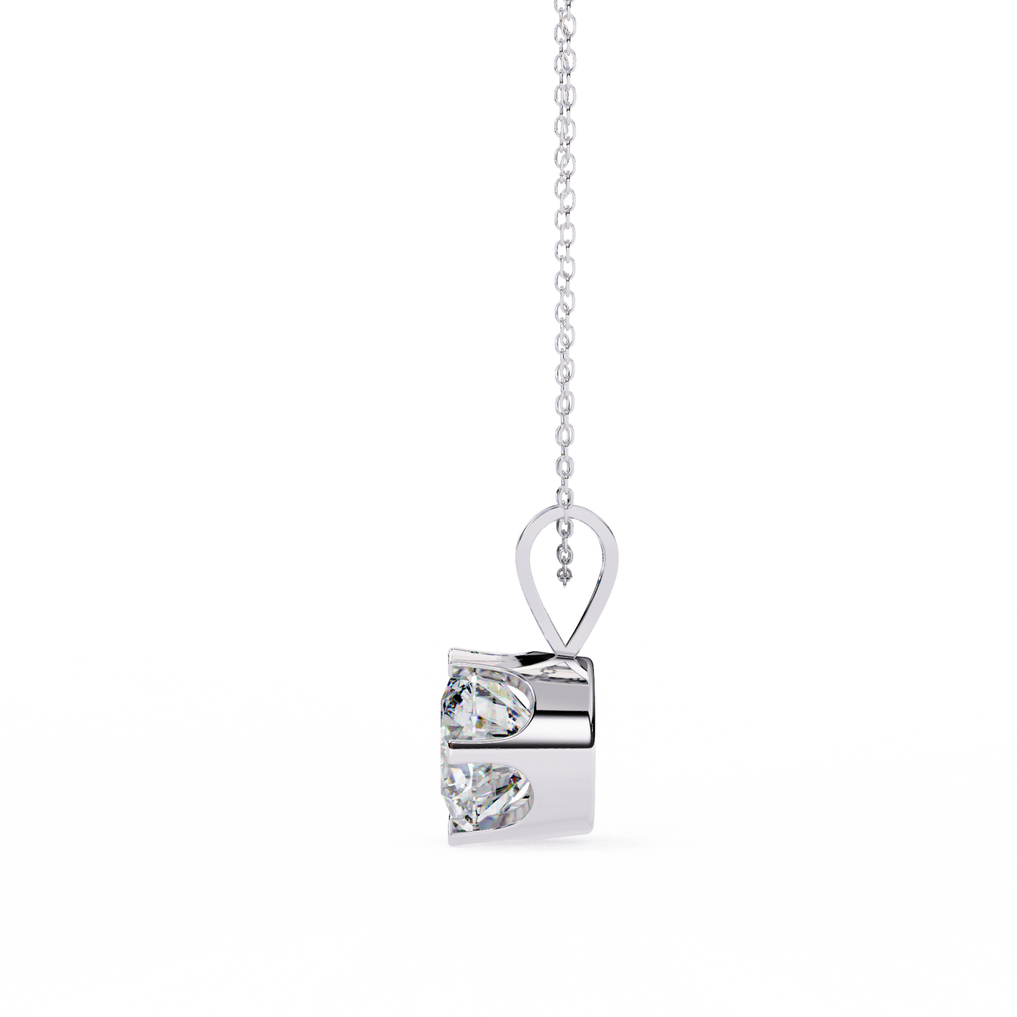 Classic Solitaire Pendant with 6-Prong Setting