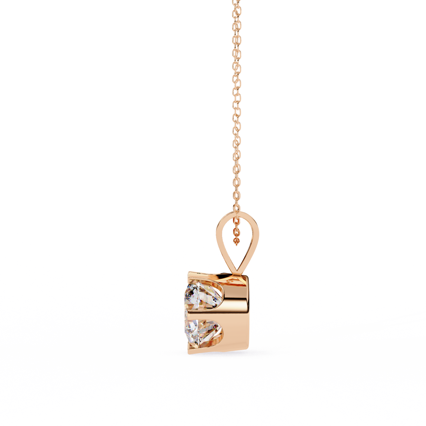 Classic Solitaire Pendant with 6-Prong Setting