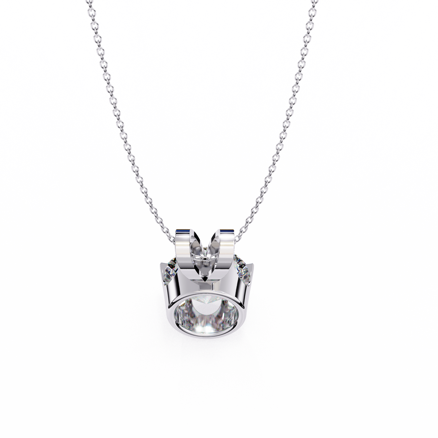 Classic Solitaire Pendant with 6-Prong Setting