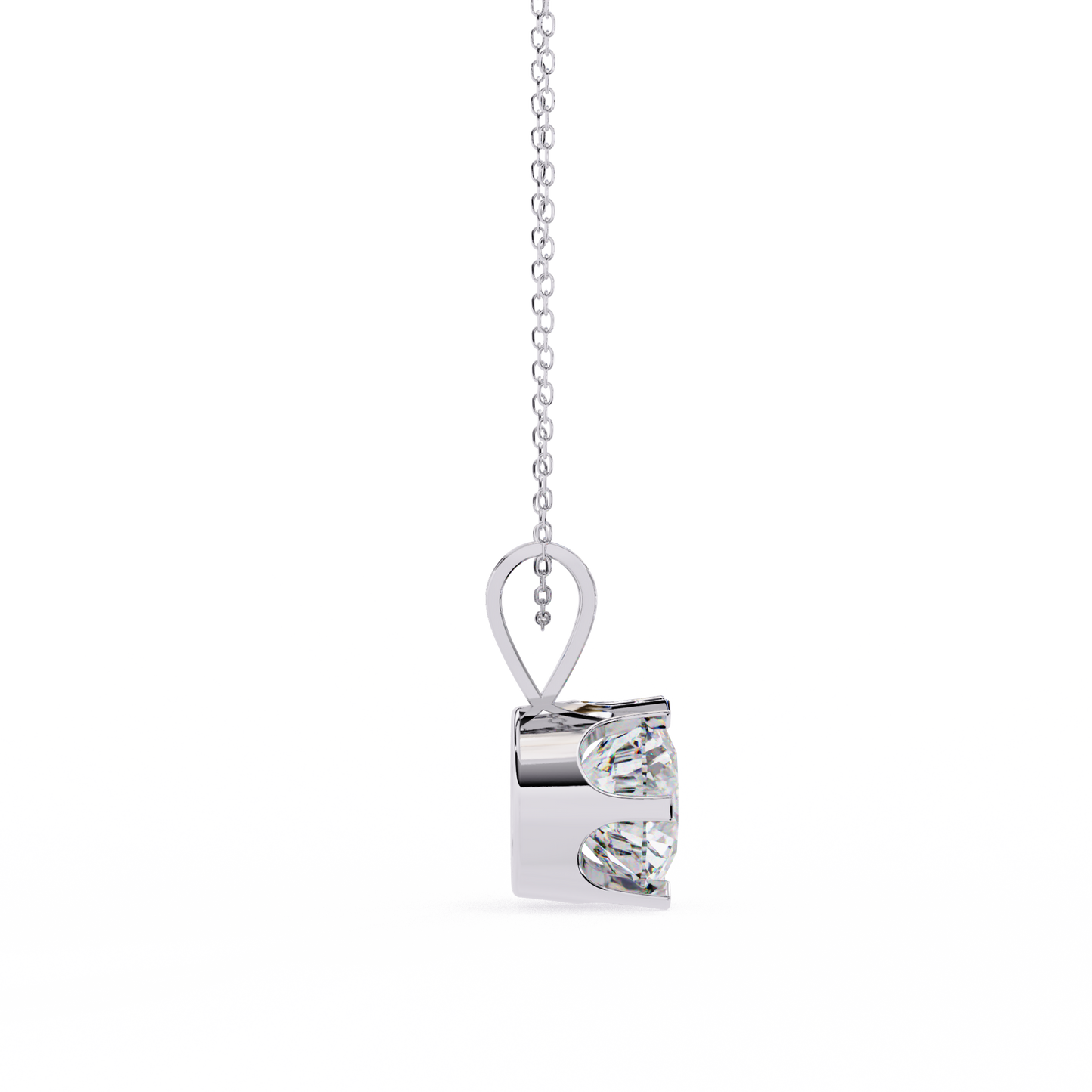 Classic Solitaire Pendant with 6-Prong Setting