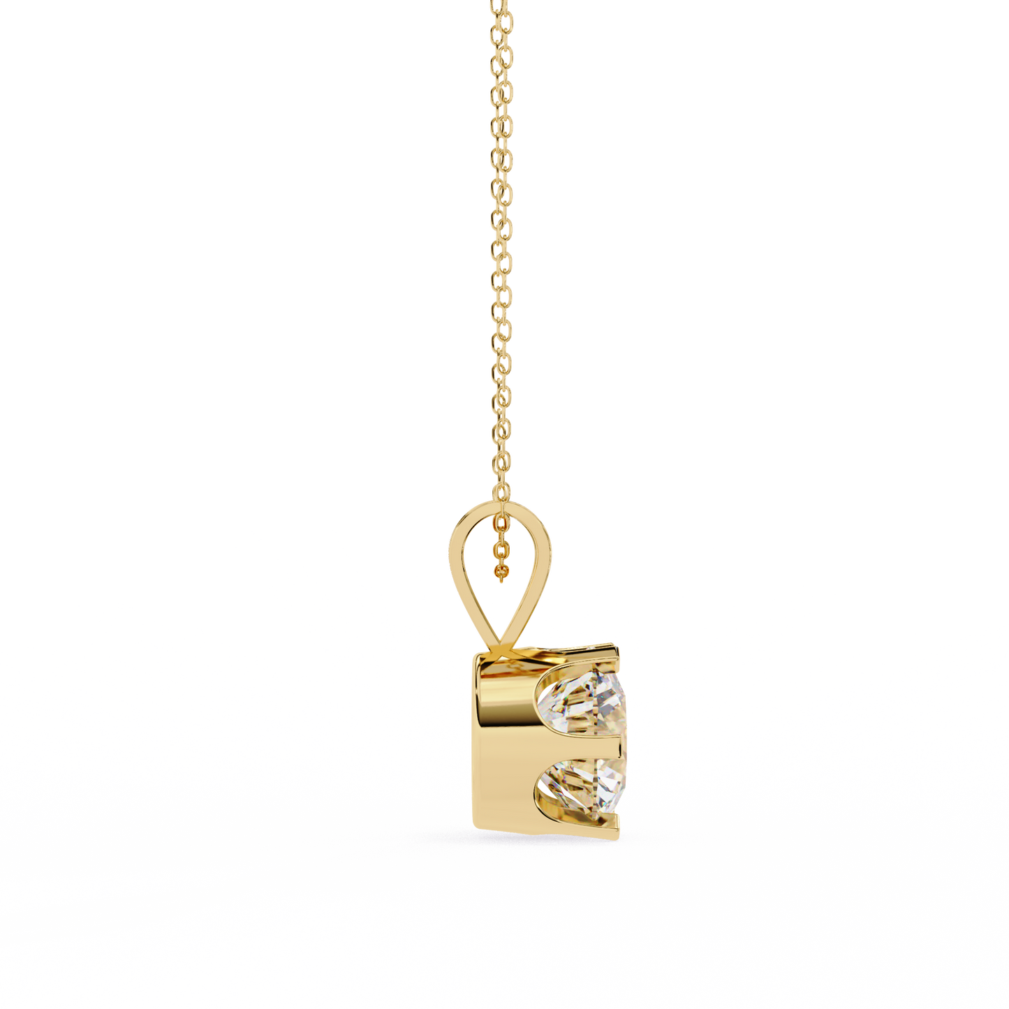 Classic Solitaire Pendant with 6-Prong Setting
