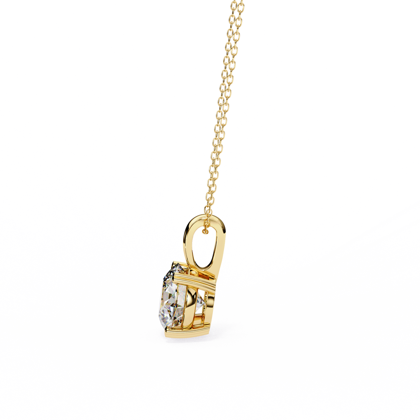 Round Diamond Solitaire with Fancy Basket Setting
