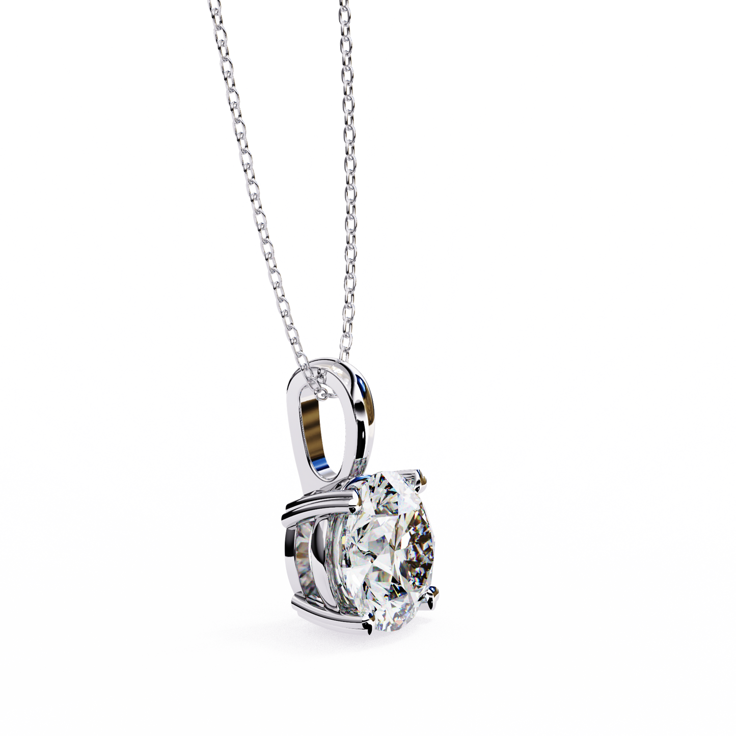 Round Diamond Solitaire with Fancy Basket Setting