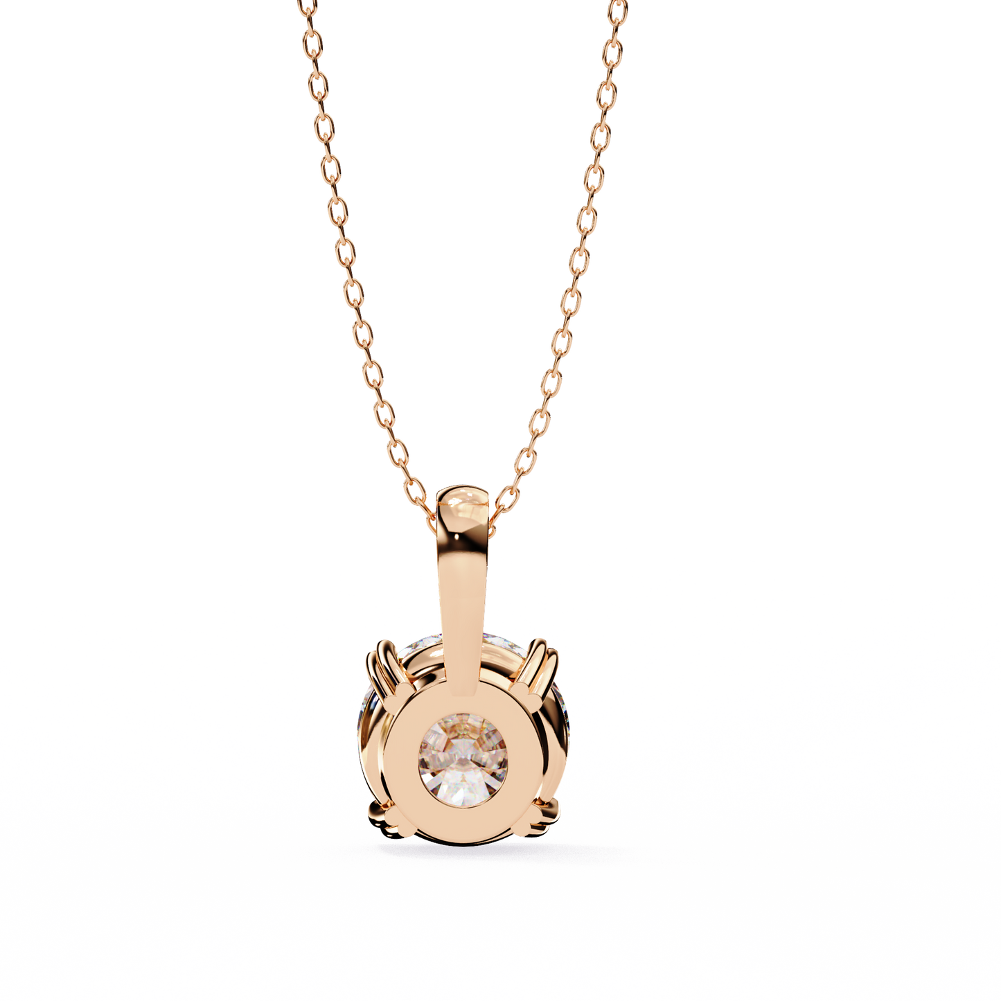Round Diamond Solitaire with Fancy Basket Setting