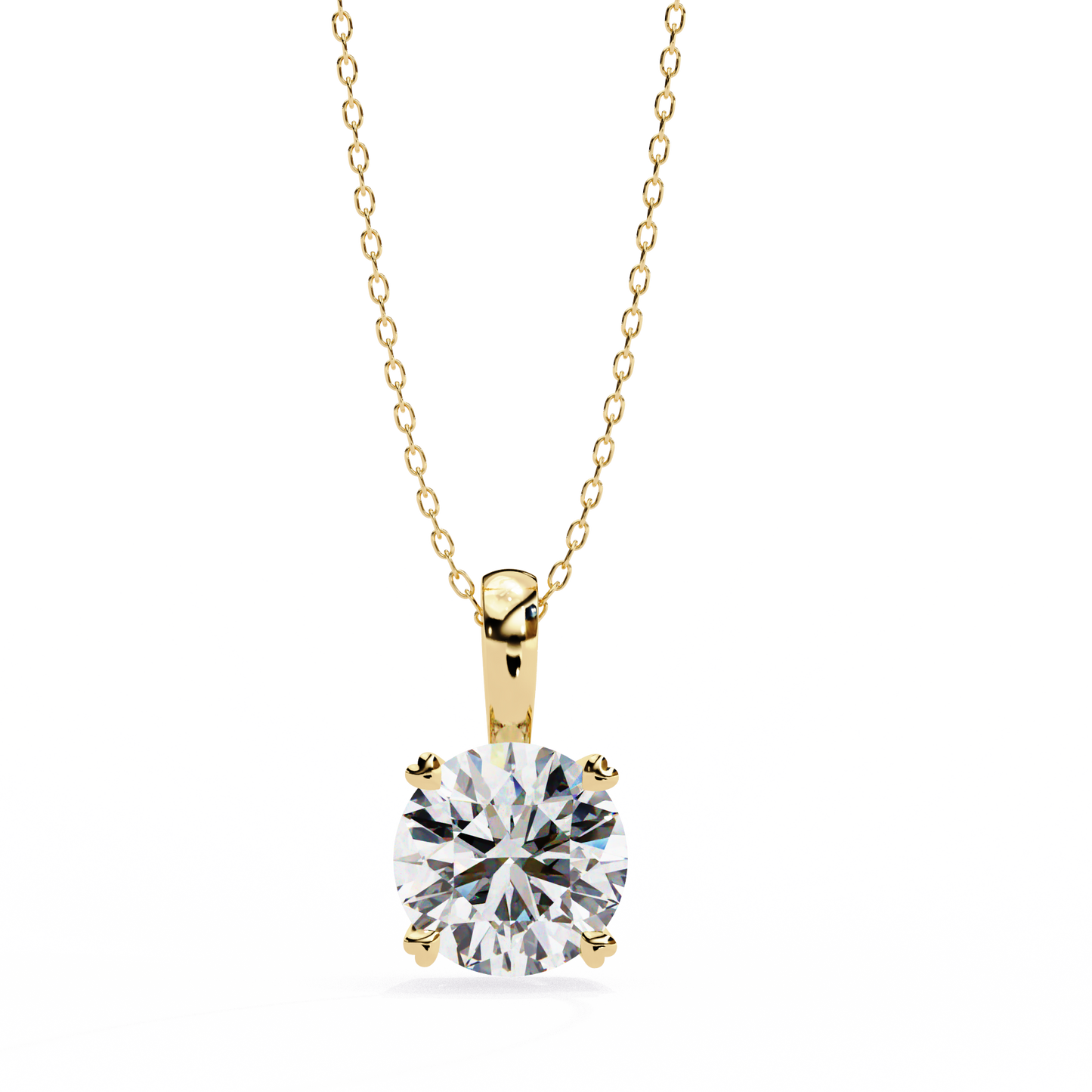 Round Diamond Solitaire with Fancy Basket Setting