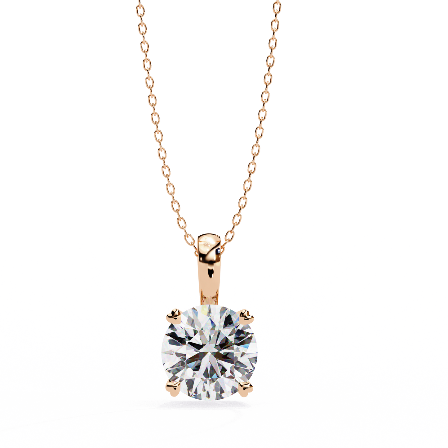 Round Diamond Solitaire with Fancy Basket Setting