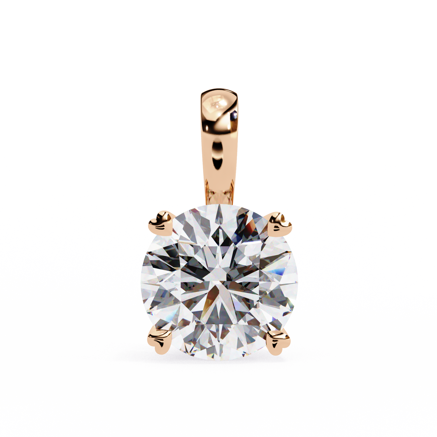 Round Diamond Solitaire with Fancy Basket Setting