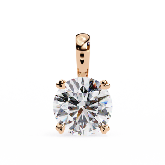 Round Diamond Solitaire with Fancy Basket Setting