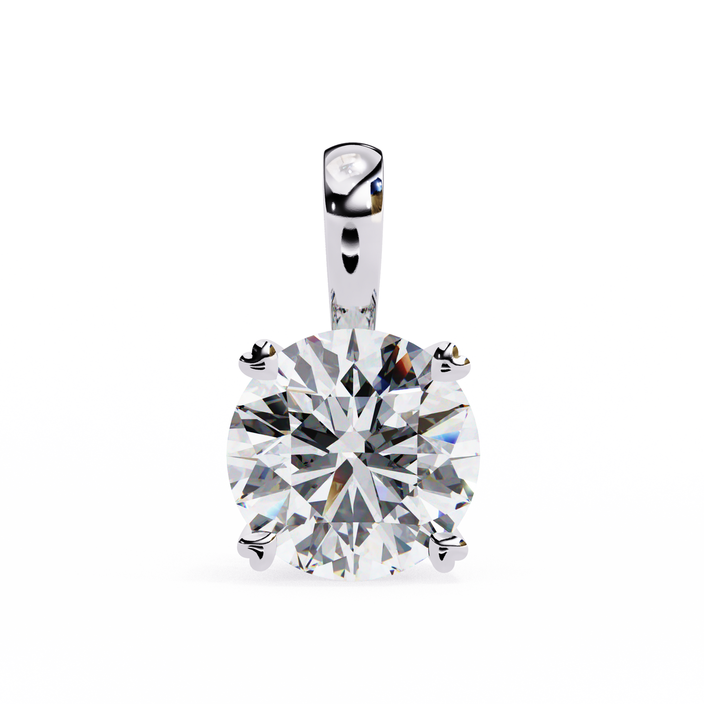 Round Diamond Solitaire with Fancy Basket Setting