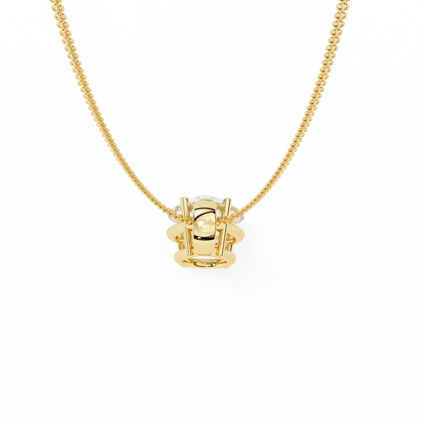 Pear Shaped Solitaire Necklace | Teardrop Diamond Pendant