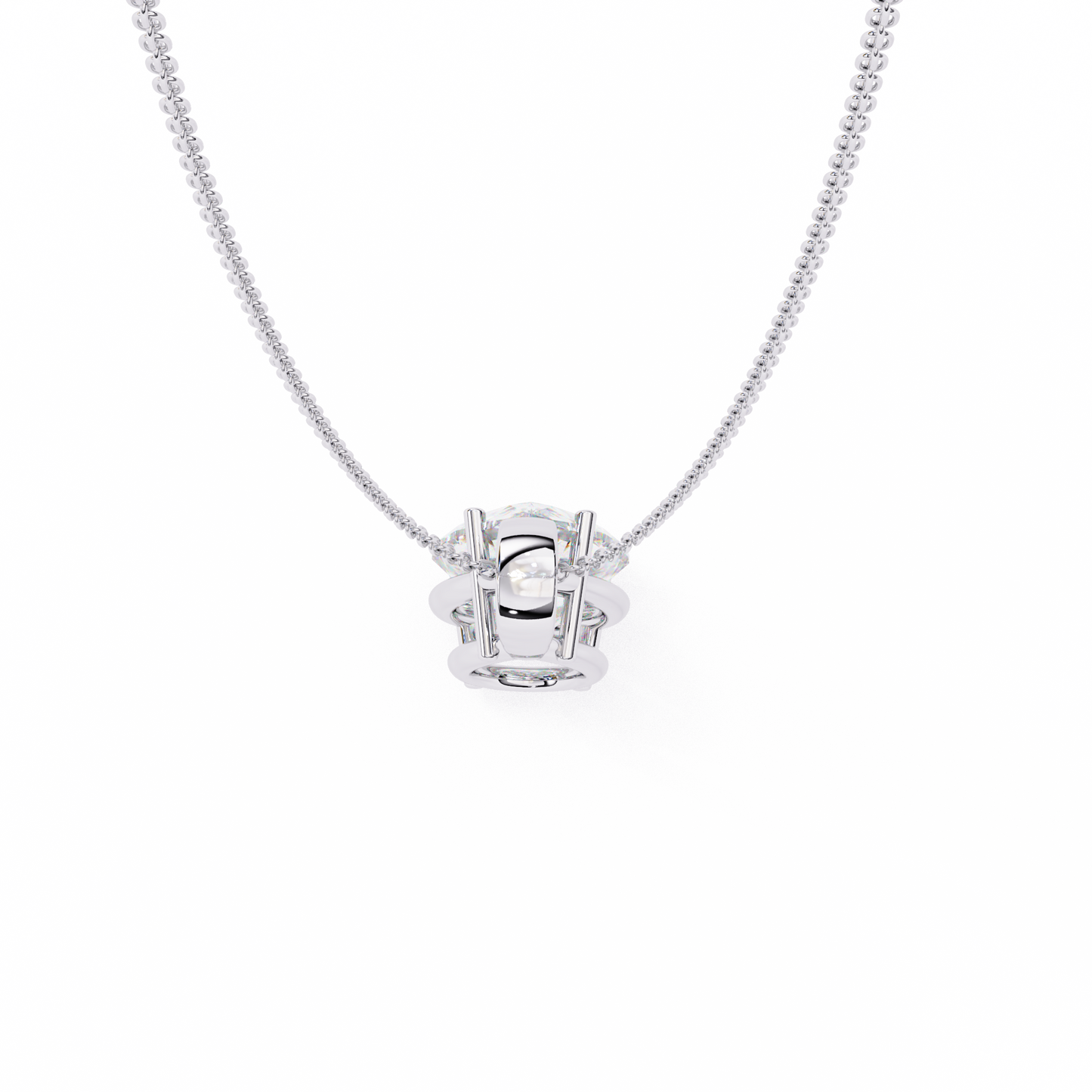 Pear Shaped Solitaire Necklace | Teardrop Diamond Pendant