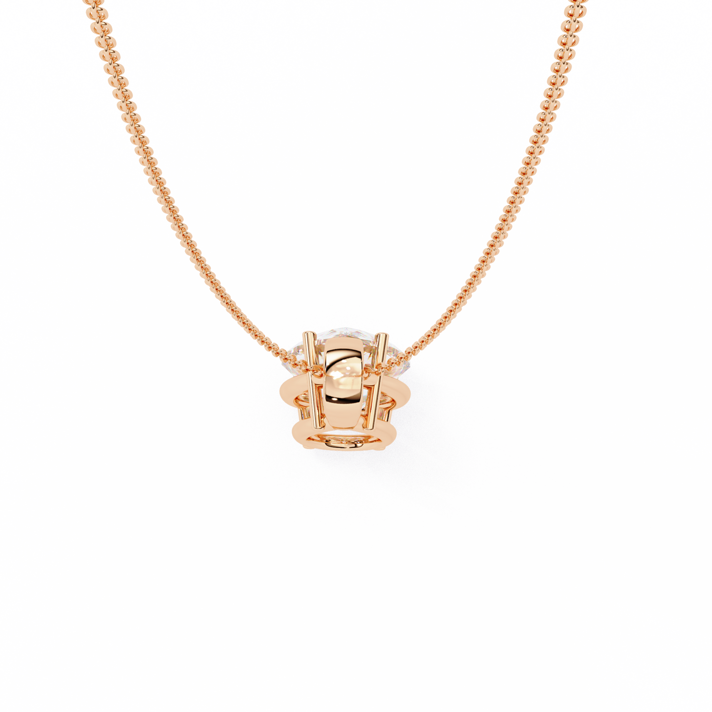 Pear Shaped Solitaire Necklace | Teardrop Diamond Pendant