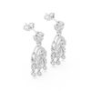 Vintage Diamond Chandelier Halo Earrings