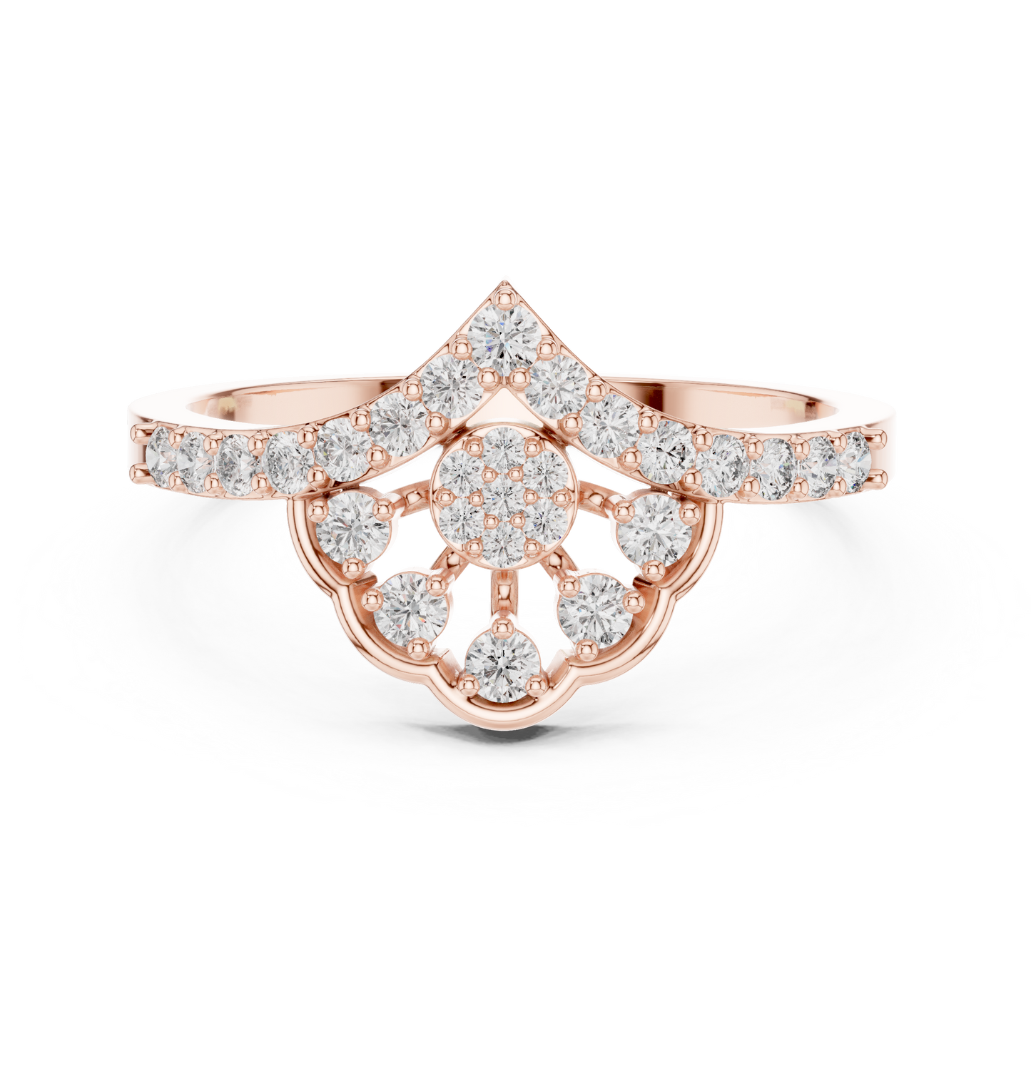 Vintage Diamond Crown Ring