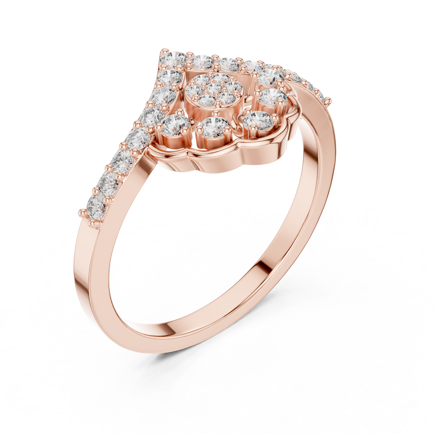 Vintage Diamond Crown Ring