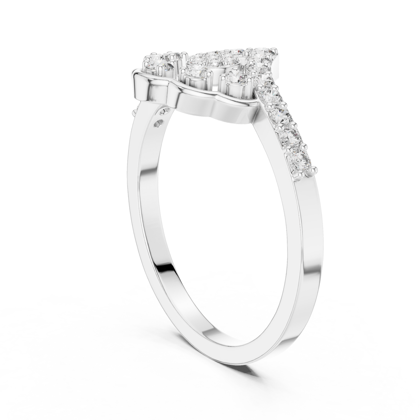 Vintage Diamond Crown Ring