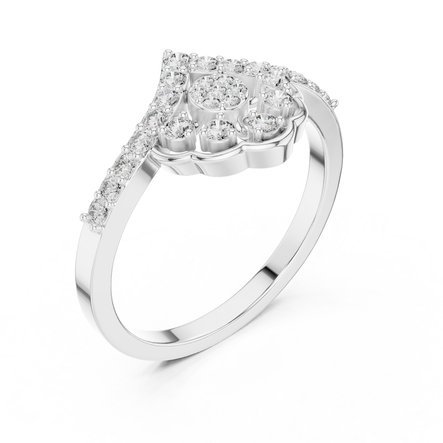 Vintage Diamond Crown Ring