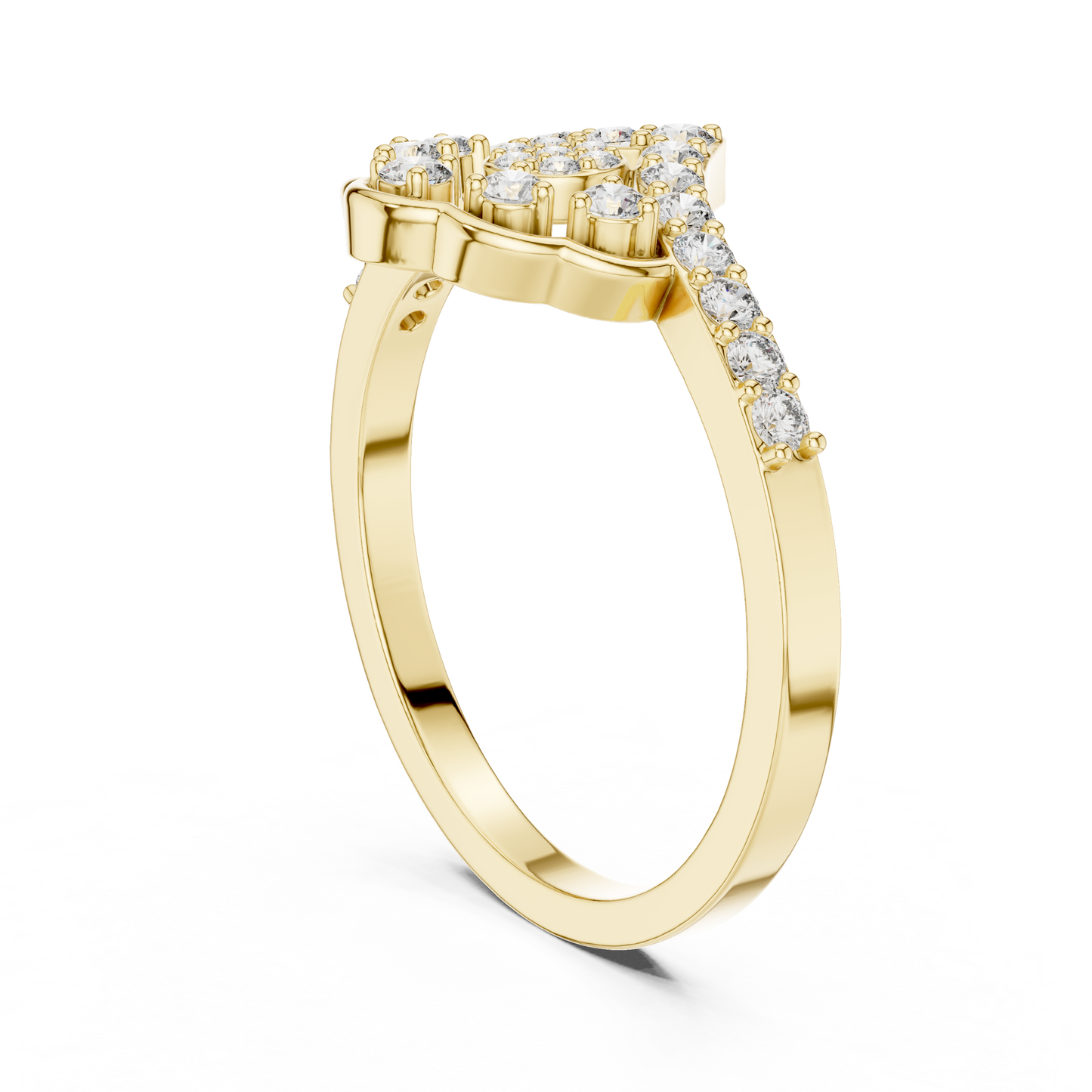 Vintage Diamond Crown Ring