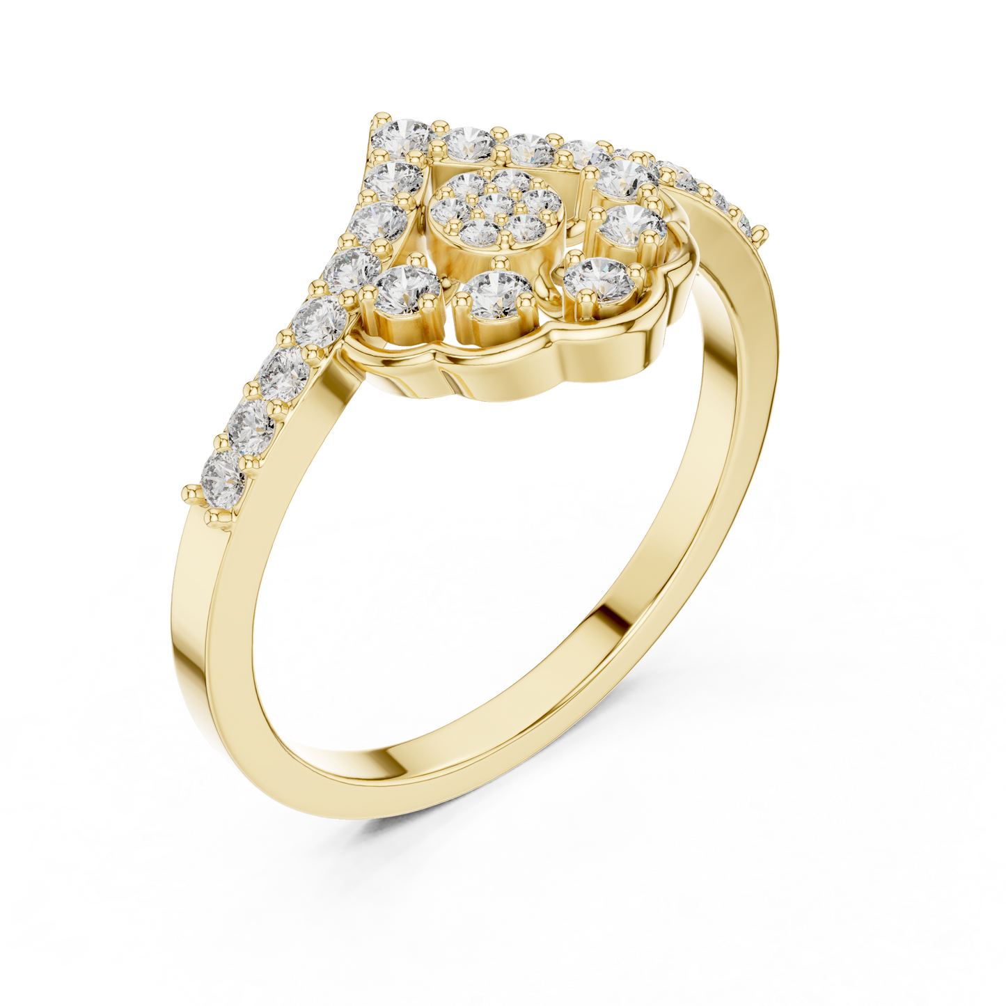 Vintage Diamond Crown Ring