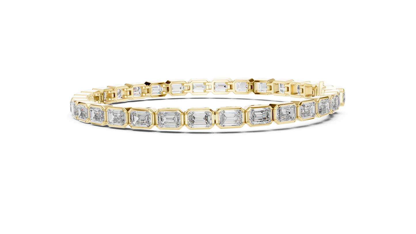Emerald Cut Diamond Tennis Bracelet