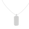 Diamond Dog Tag Pendant