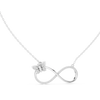 Diamond Butterfly Infinity Necklace