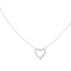 Diamond Open Heart Necklace