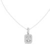 Cushion Cut Diamond Halo Pendant