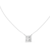 Princess Cut Solitaire Pendant Necklace