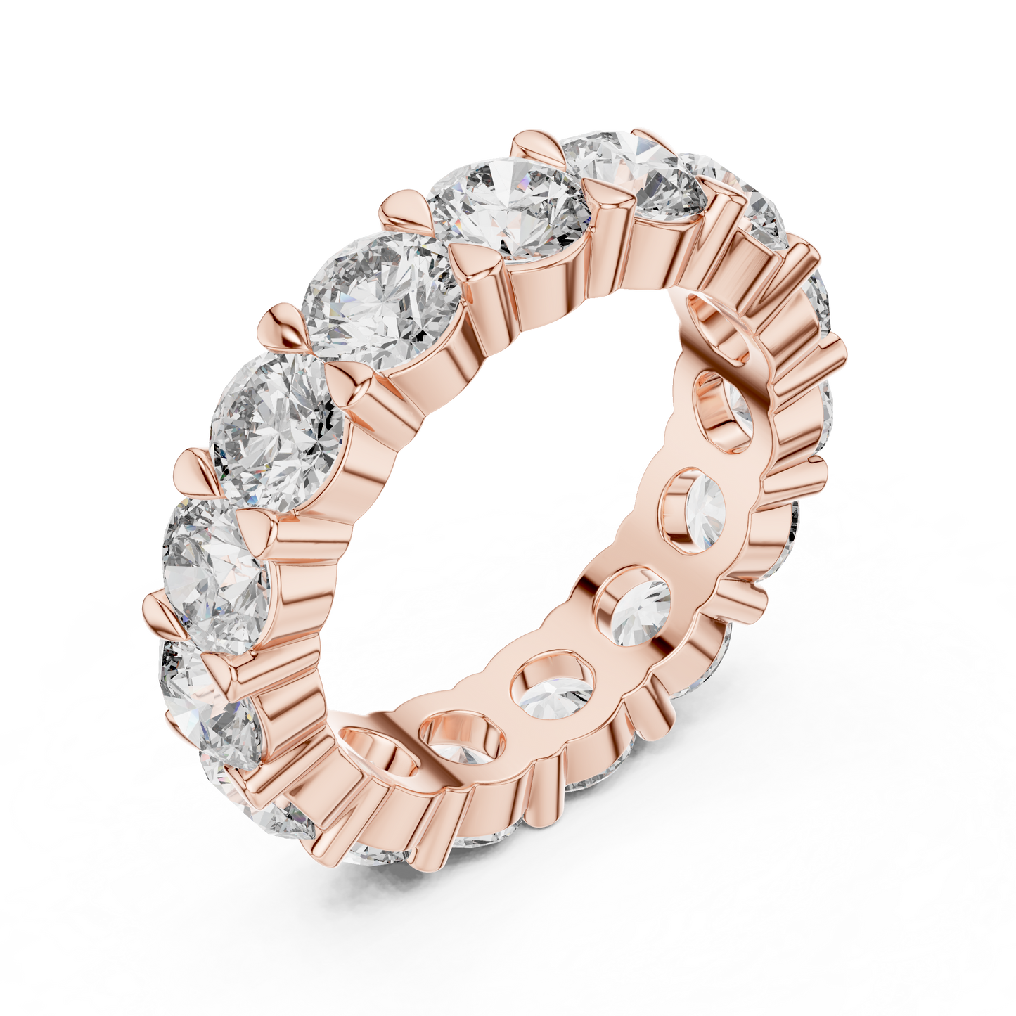 Round Cut Diamond Eternity Band