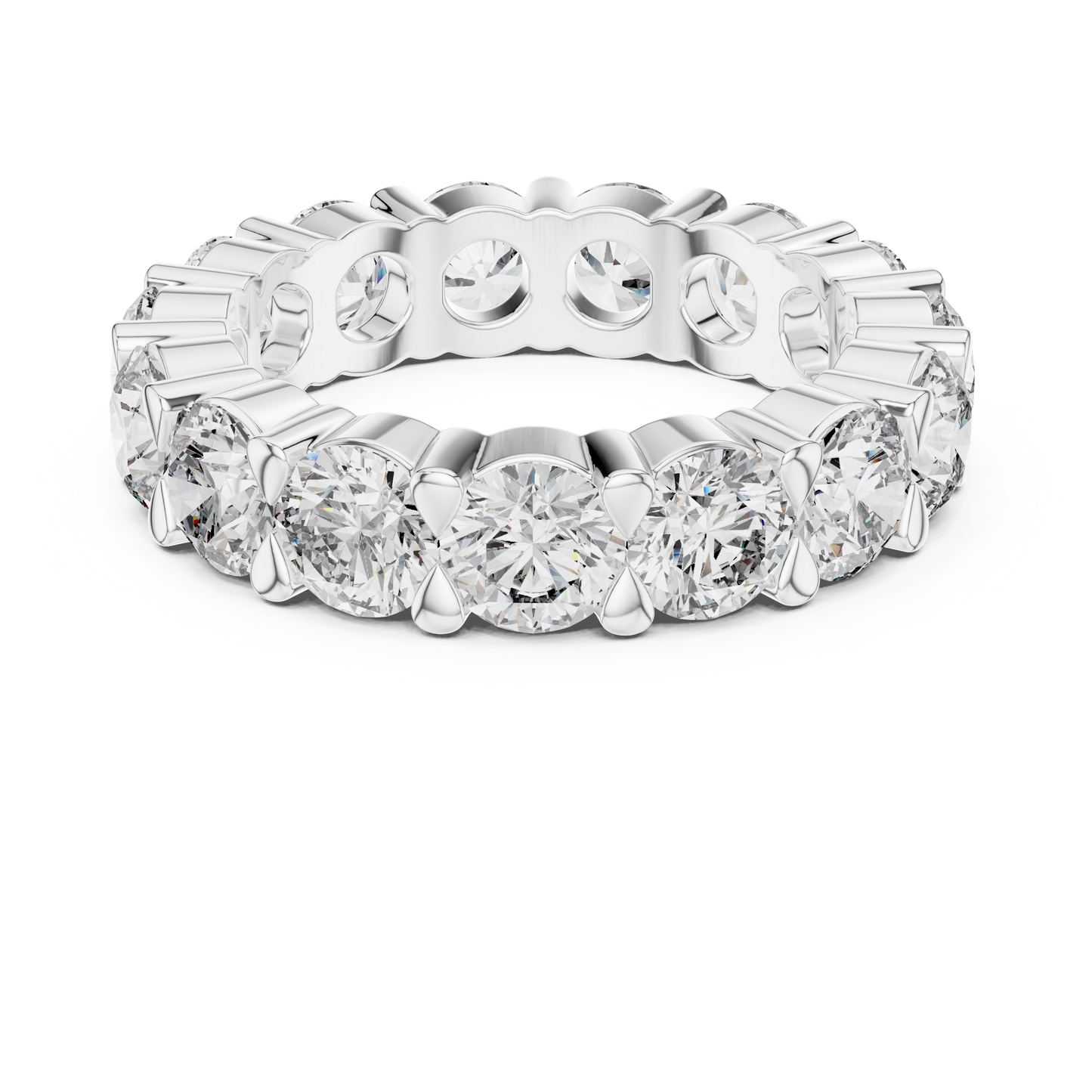 Round Cut Diamond Eternity Band