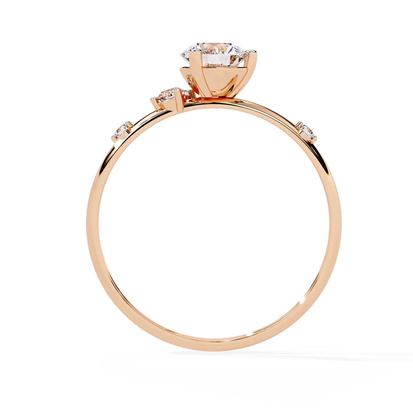 Diamond Constellation Engagement Ring | Unique Asymmetrical Design