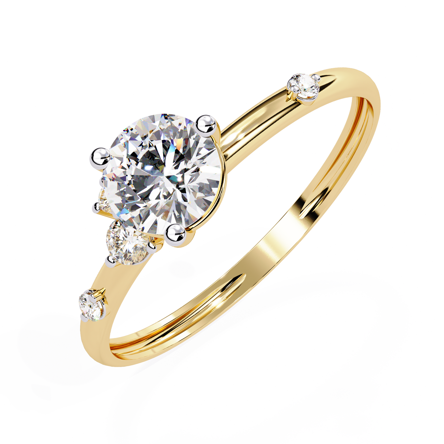 Diamond Constellation Engagement Ring | Unique Asymmetrical Design