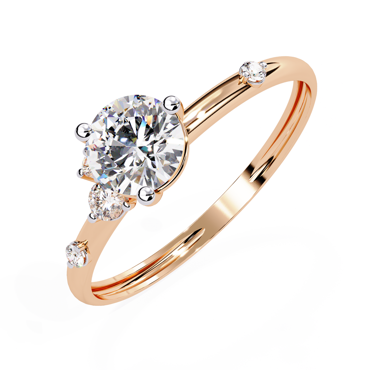 Diamond Constellation Engagement Ring | Unique Asymmetrical Design
