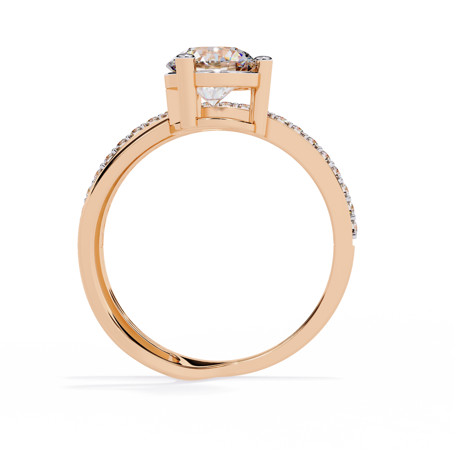 Open Wrap Diamond Ring | Modern Solitaire Engagement Style