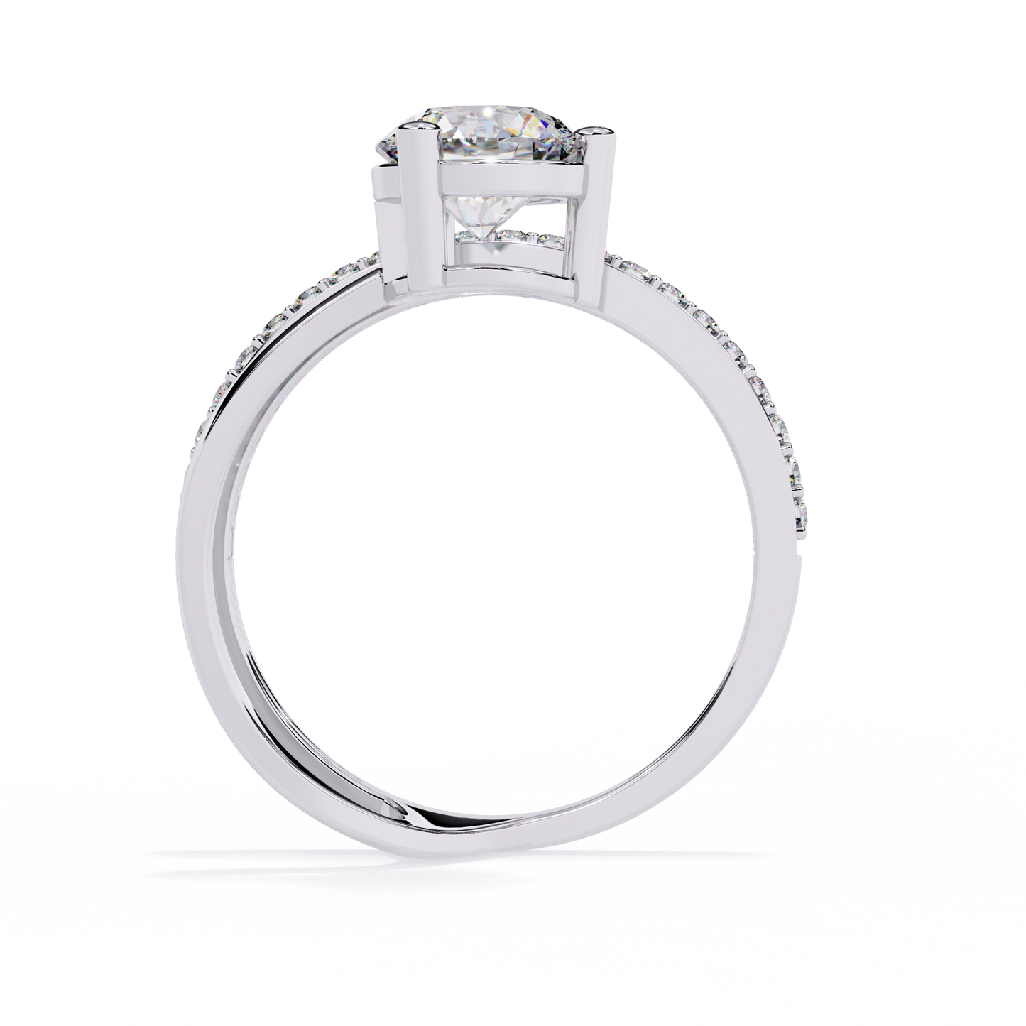 Open Wrap Diamond Ring | Modern Solitaire Engagement Style