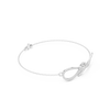 Round Diamond Infinity Bracelet