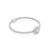 Emerald Cut Halo Diamond Tennis Bracelet