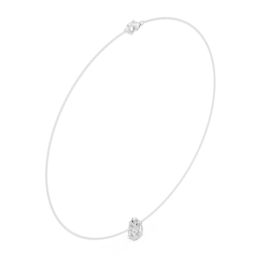 Pear Diamond Solitaire Necklace