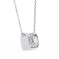 Emerald Cut Solitaire Necklace