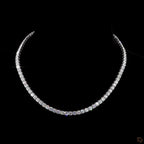 White Gold Round Diamond Necklace