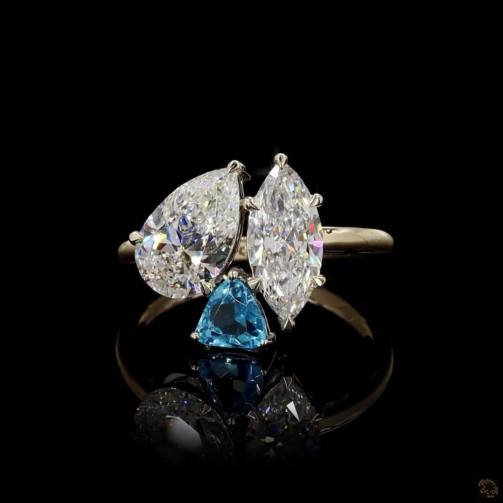 Yellow Gold Trinity Diamond Ring