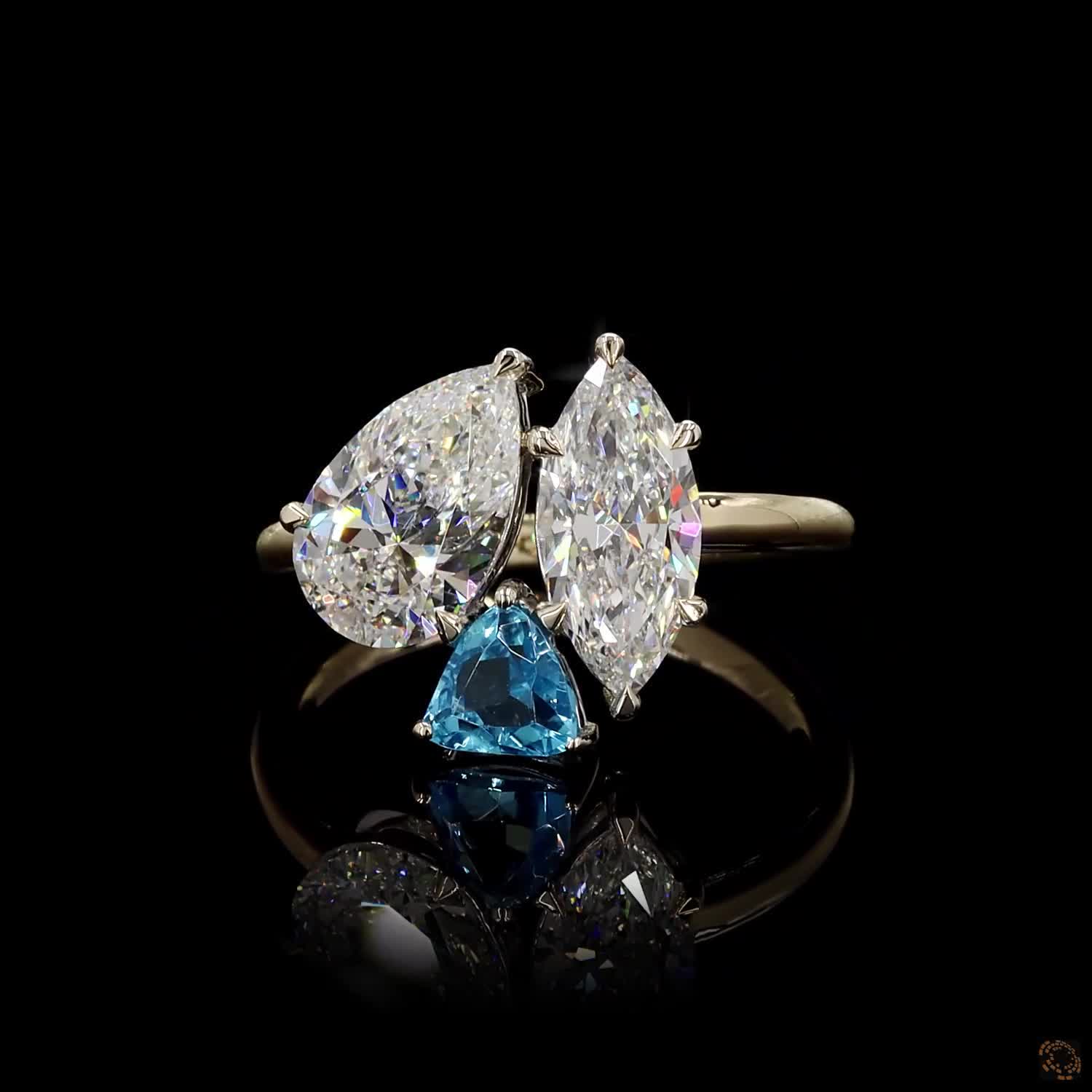 Yellow Gold Trinity Diamond Ring