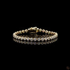 Yellow Gold Round Diamond Bracelet