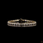 Yellow Gold Emerald Diamond Bracelet