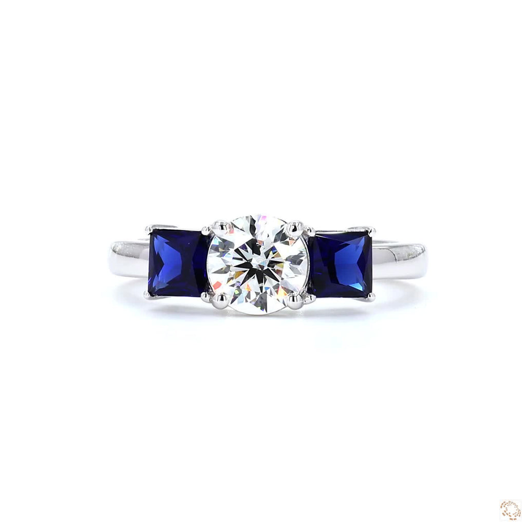 White Gold Round Diamond Ring