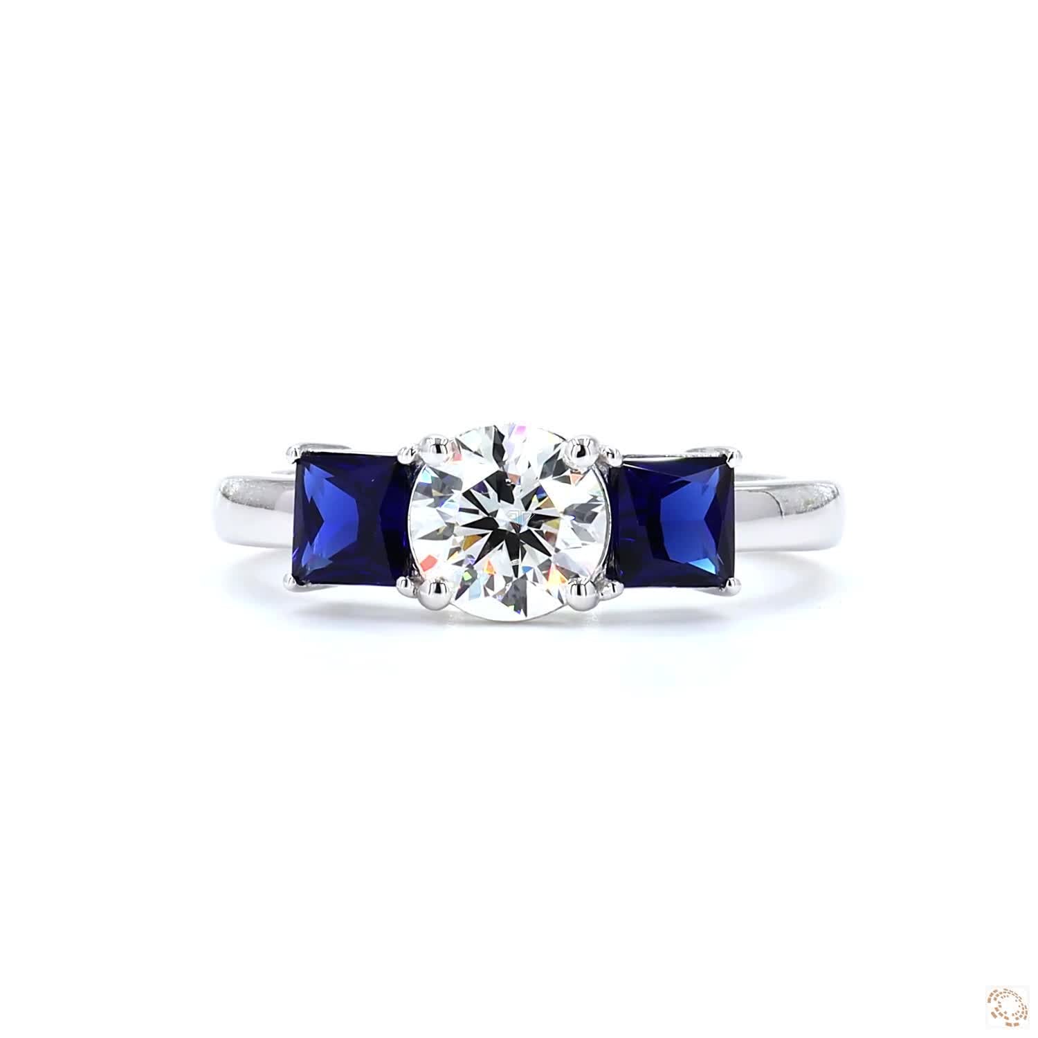 White Gold Round Diamond Ring