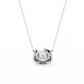 Sideways Oval Bezel Set Pendent