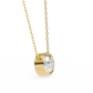 Sideways Oval Bezel Set Pendent